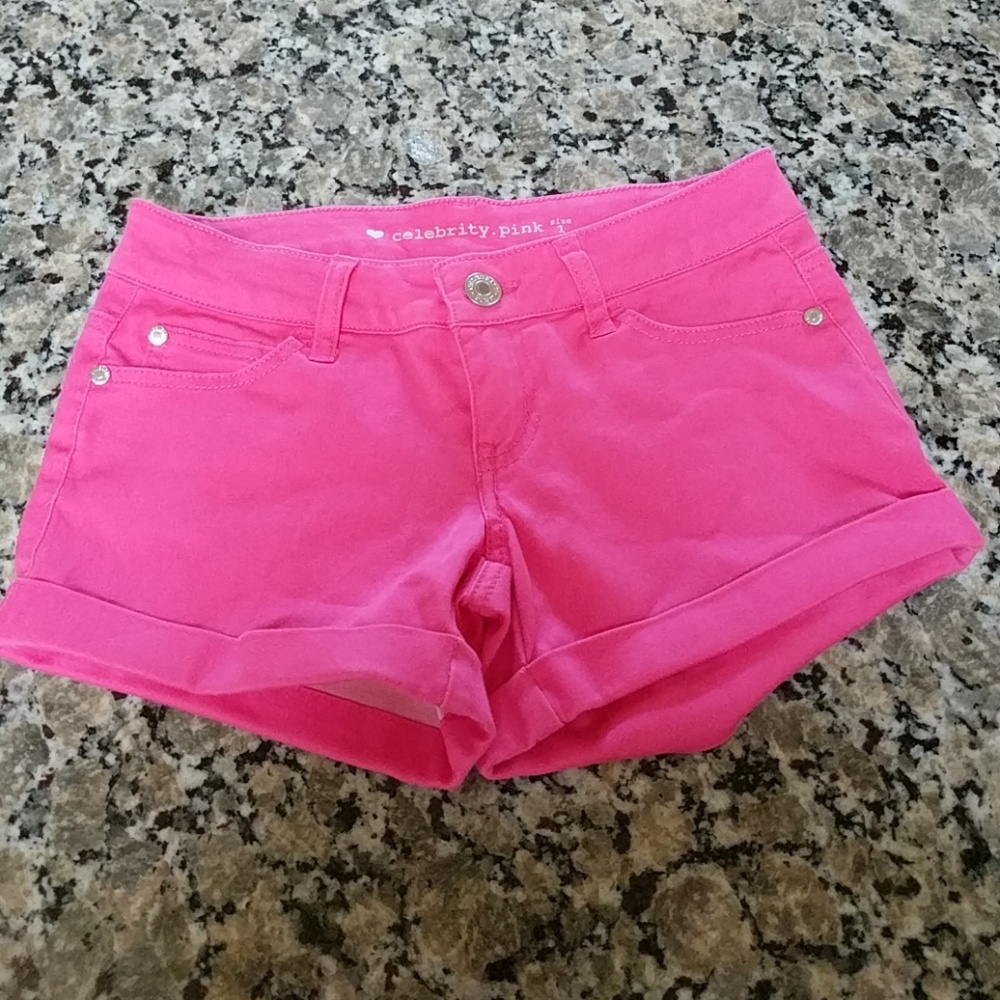 Juniors bright pink shorts!